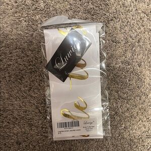 White and Gold Satin Bride-To-Be Ribbon by Luvig